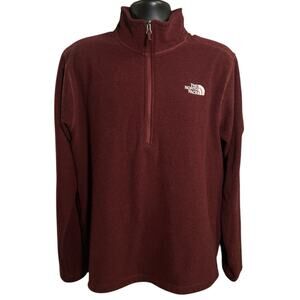 The North Face Men’s Glacier Quarter-Zip Pullover L Maroon‎ Burgundy NF0A3YR1789